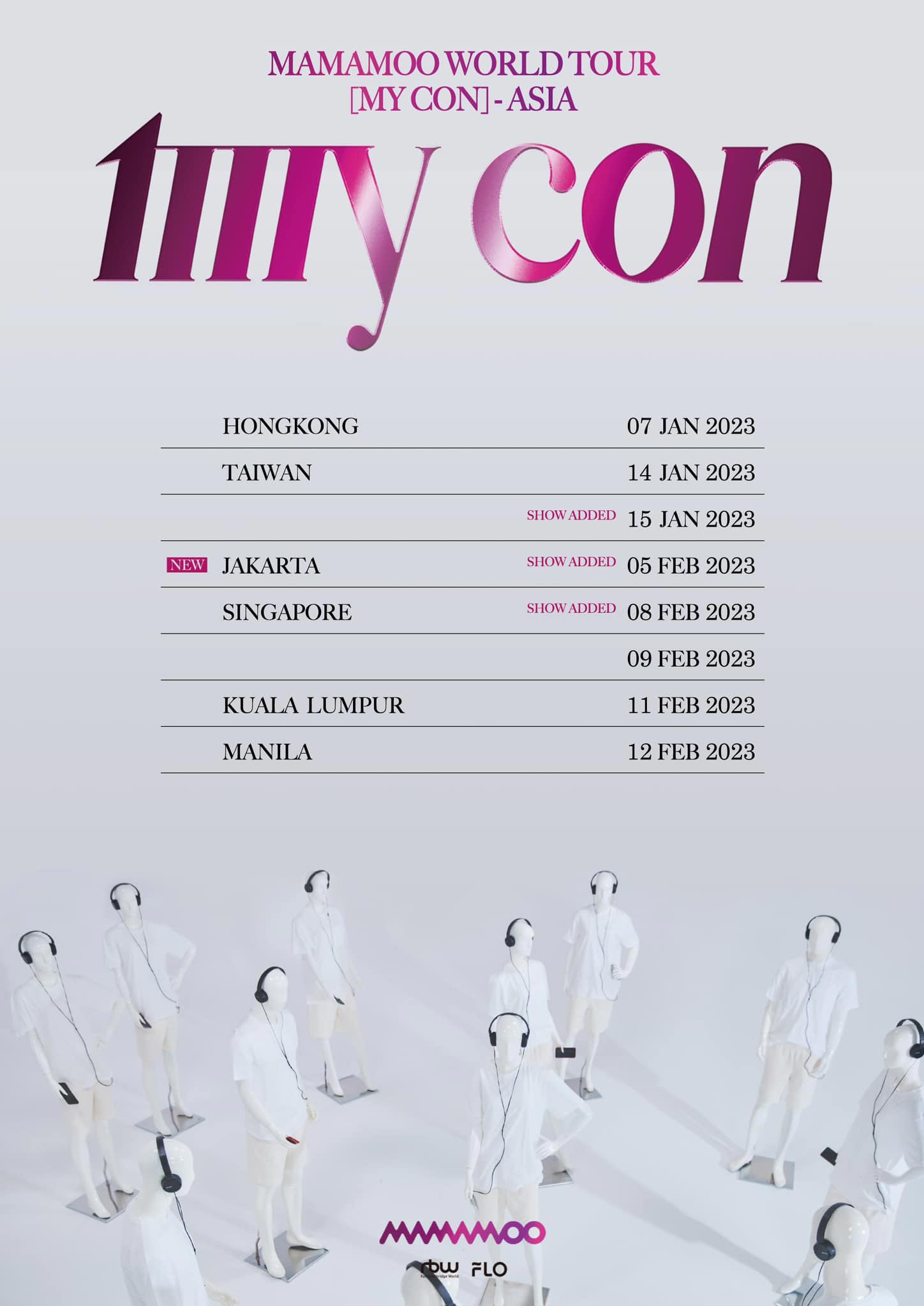 MAMAMOO Concert & World Tour "MY CON" Schedule 2023