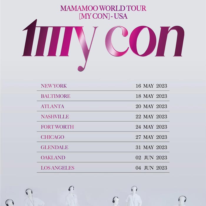 [UPDATE] MAMAMOO Concert Schedule 2023: World Tour “MY CON”