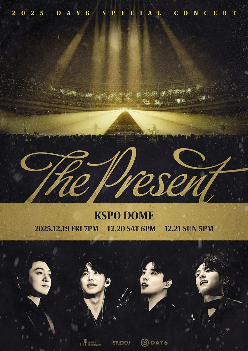 DAY6 Special Concert The Present Seoul 2025: December 19-21, 2025 at KSPO DOME (Olympic Gymnastics Arena), Seoul, South Korea