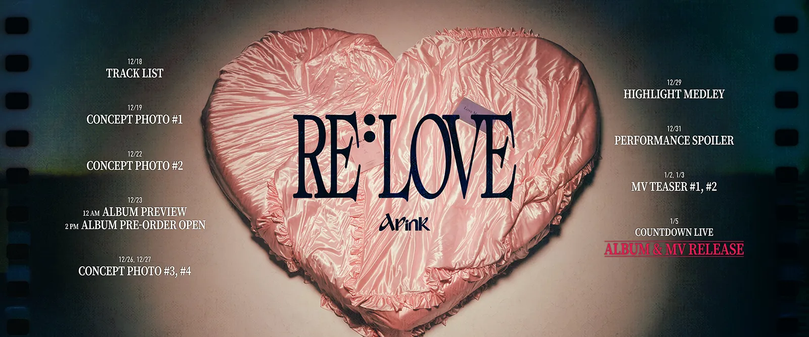 comeback schedule for Apink's 11th Mini Album 'RE:LOVE' 