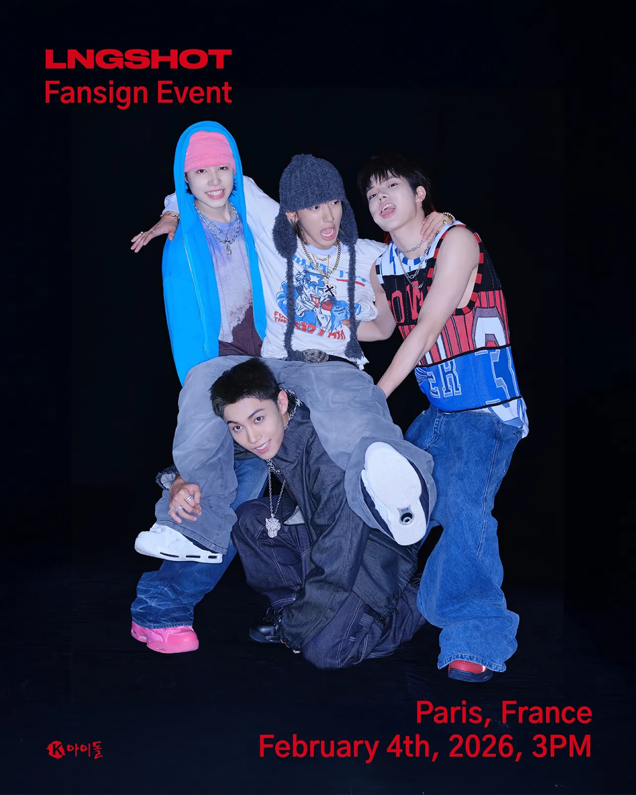 LNGSHOT Fansign Event and will take place in Paris, France, on February 4th, 2026, at 3 PM.