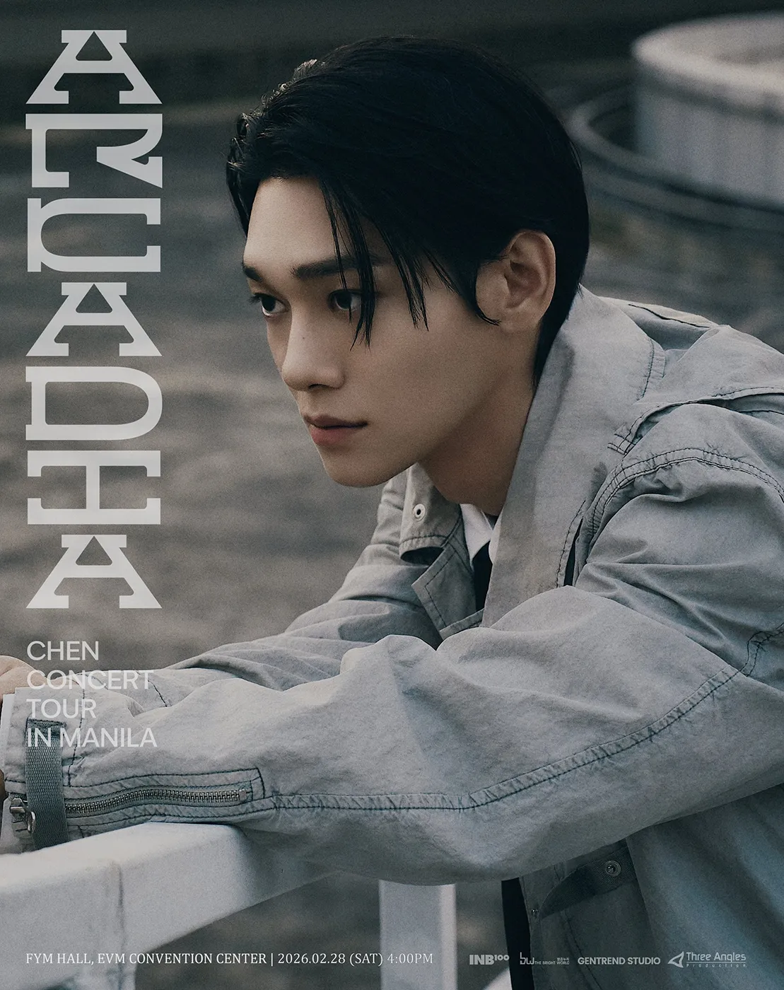 CHEN CONCERT TOUR – Arcadia – in MANILA · February 28, 2026 · Saturday · 4 PM PHT · FYM Hall, EVM Convention Center, Manila, Philippines