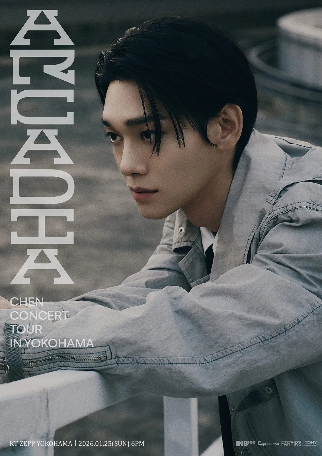 CHEN CONCERT TOUR – Arcadia – in YOKOHAMA · January 25, 2026 · Sunday · 6 PM JST · KT Zepp Yokohama, Japan