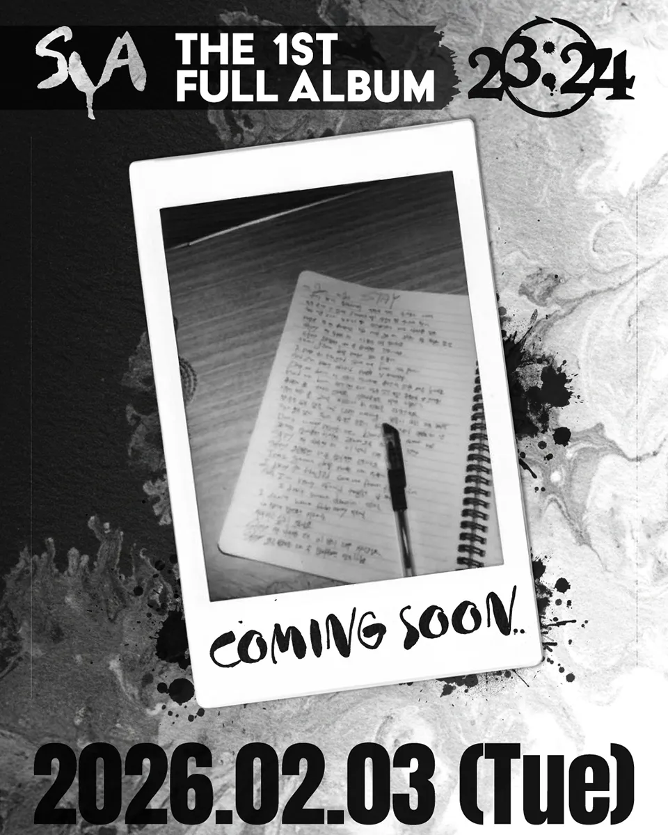 SYA (BLITZERS) comeback 2026 · 1st Full Album – 23:24 · Release: February 3, 2026 · Tuesday · 6 PM KST.