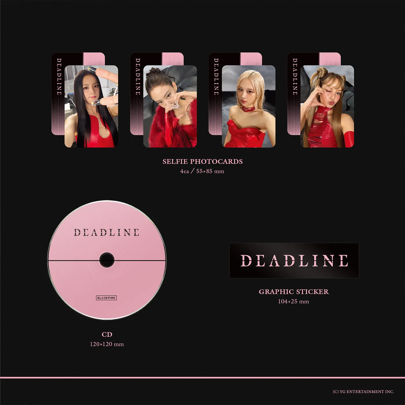 BLACKPINK 3rd mini album 'DEADLINE' in BLACK version 