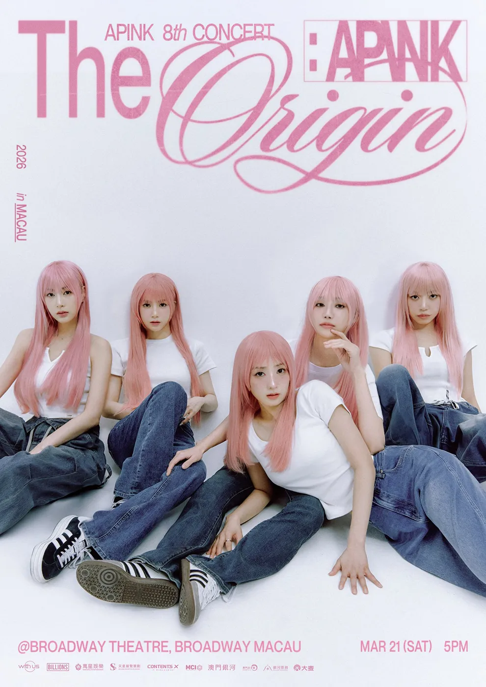 2026 Apink Asia Tour "The Origin: APINK" in MACAU · Saturday, March 21, 2026 · Broadway Theatre, Broadway Macau 