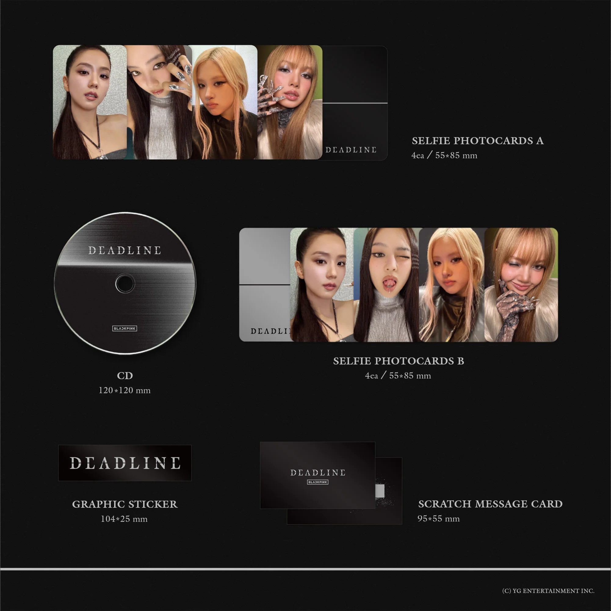 Blackpink's 3rd mini album 'DEADLINE' in GRAY version