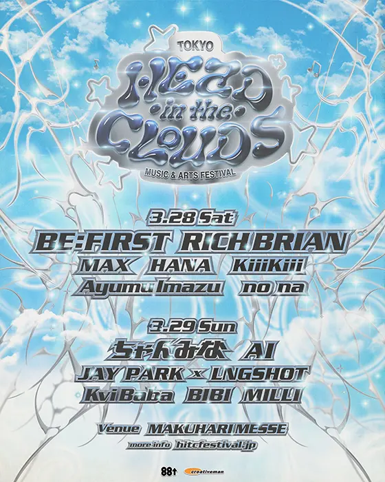 Head in the Clouds Festival 2026 Tokyo – Lineup