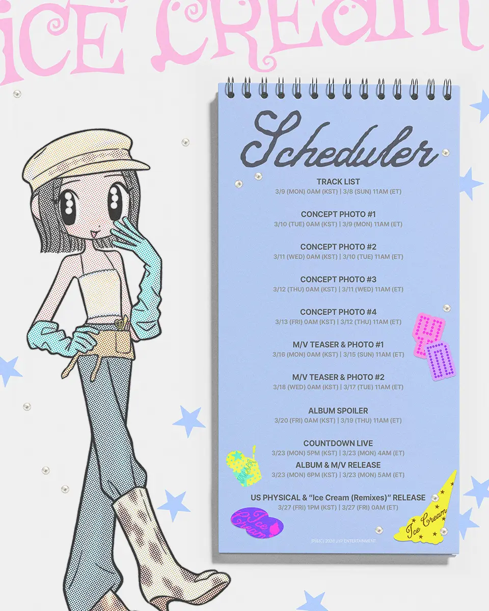 ITZY YUNA Ice Cream Comeback Schedule 2026