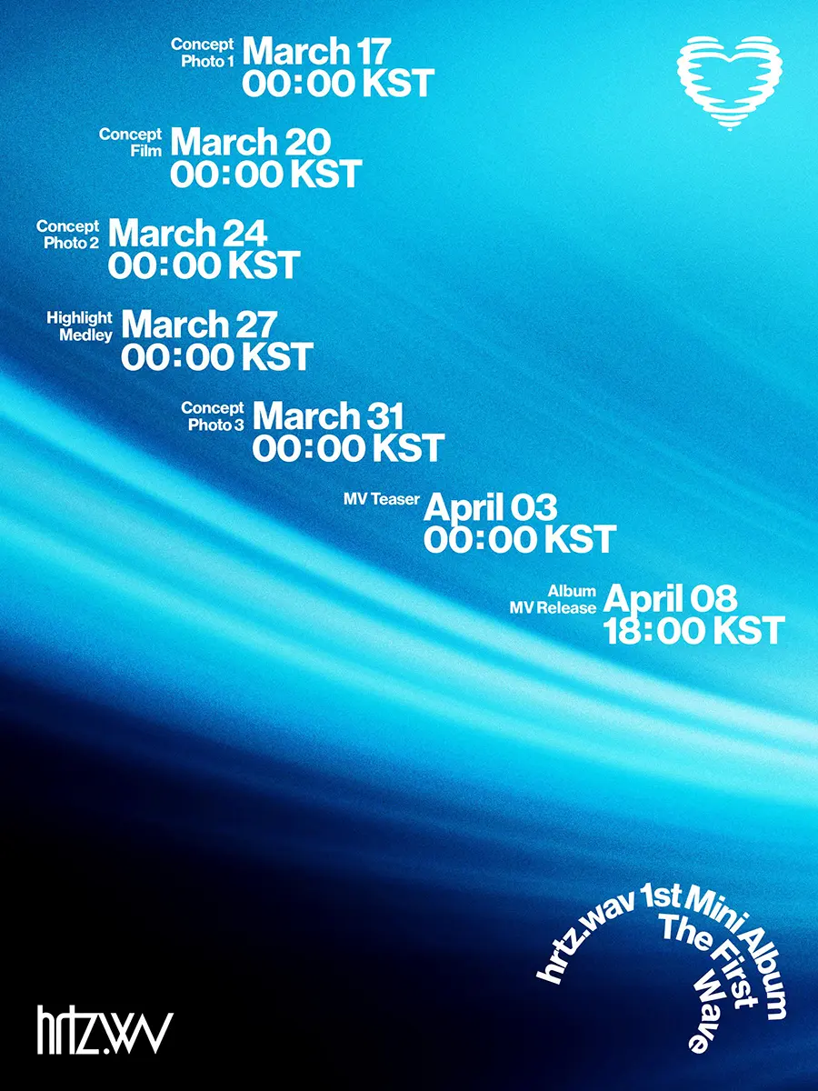 hrtz.wav 1st Mini Album – The First Wave, Debut Schedule