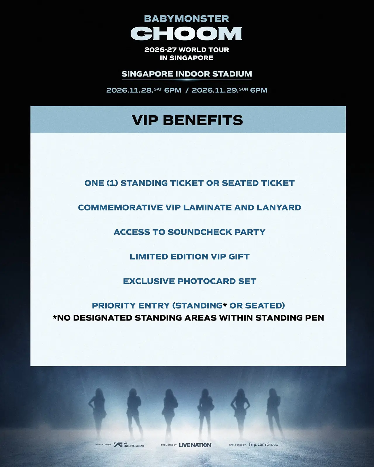BABYMONSTER World Tour CHOOM 2026 – Singapore VIP Package BABYMONSTER World Tour CHOOM 2026 – Singapore VIP Package