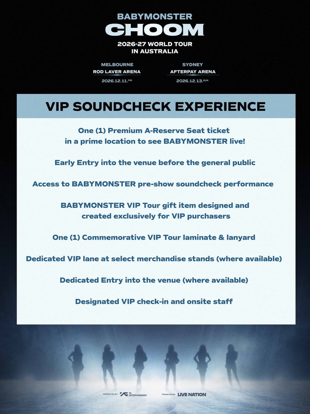 BABYMONSTER World Tour CHOOM 2026 – Melbourne, Australia BABYMONSTER World Tour CHOOM 2026 – Melbourne, Australia