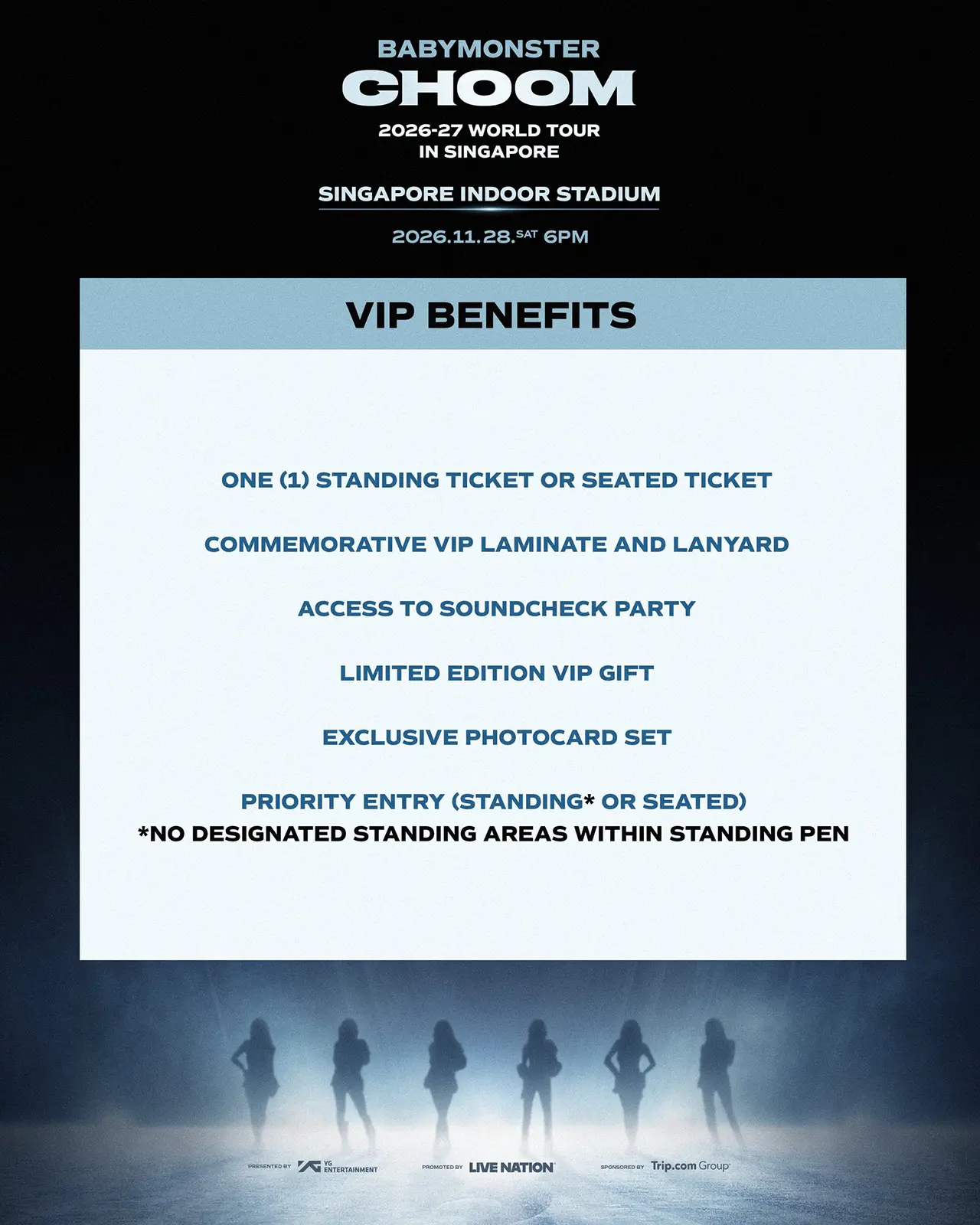 BABYMONSTER World Tour CHOOM 2026 – Singapore VIP Package BABYMONSTER World Tour CHOOM 2026 – Singapore VIP Package
