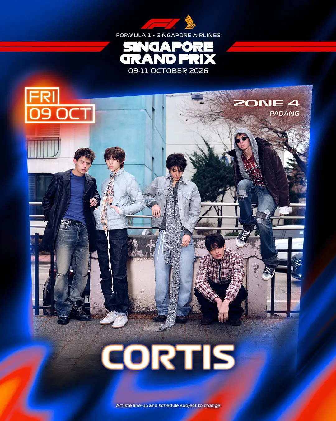 CORTIS F1 Singapore Airlines Singapore Grand Prix 2026 CORTIS F1 Singapore Airlines Singapore Grand Prix 2026