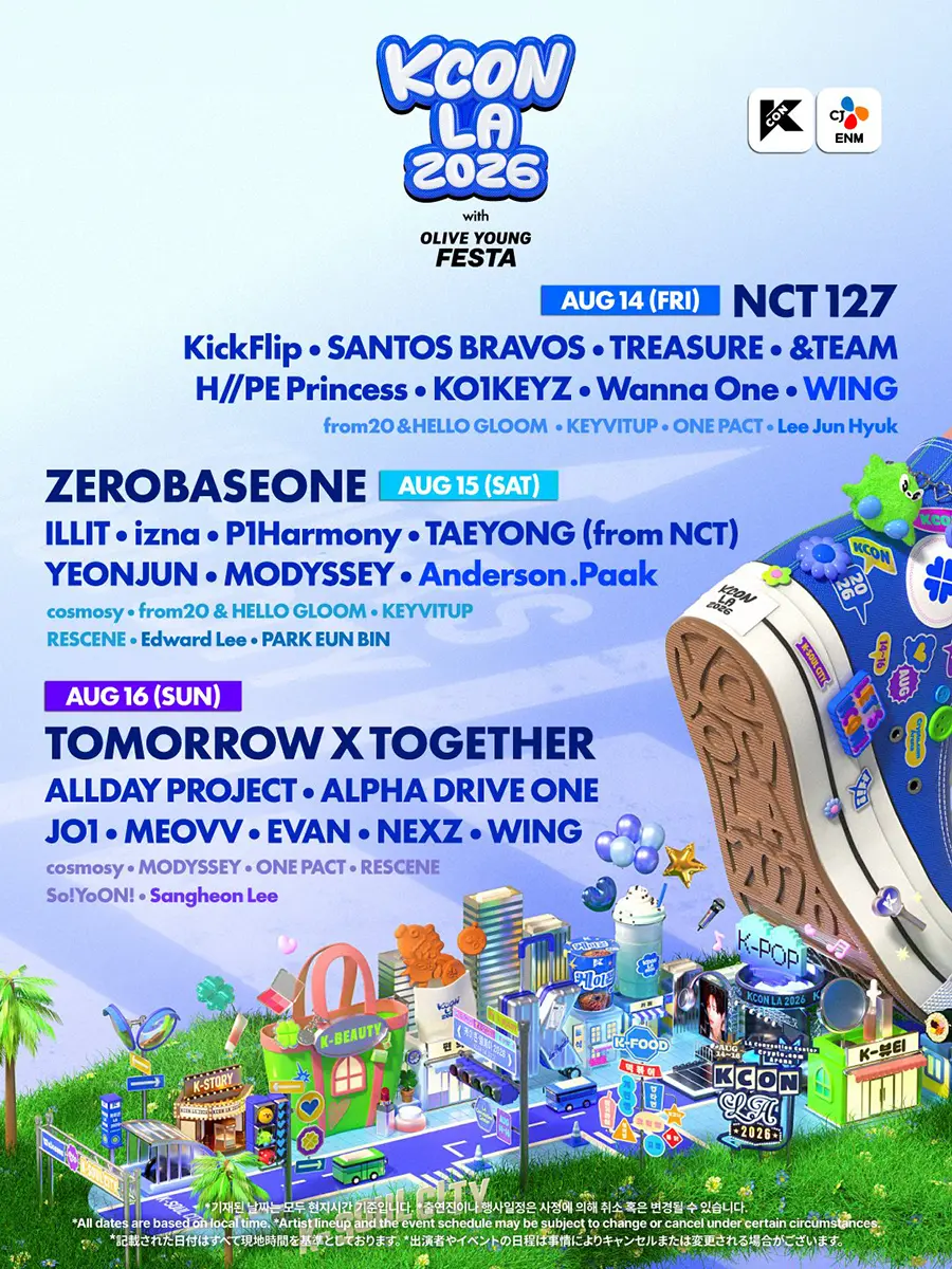 KCON LA 2026 Final Lineup KCON LA 2026 Final Lineup