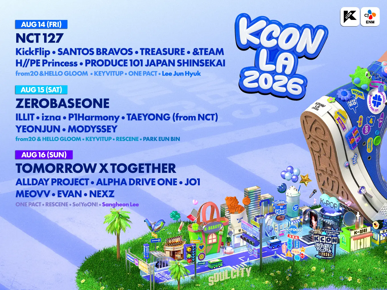 KCON LA 2026 Full Lineup KCON LA 2026 Full Lineup