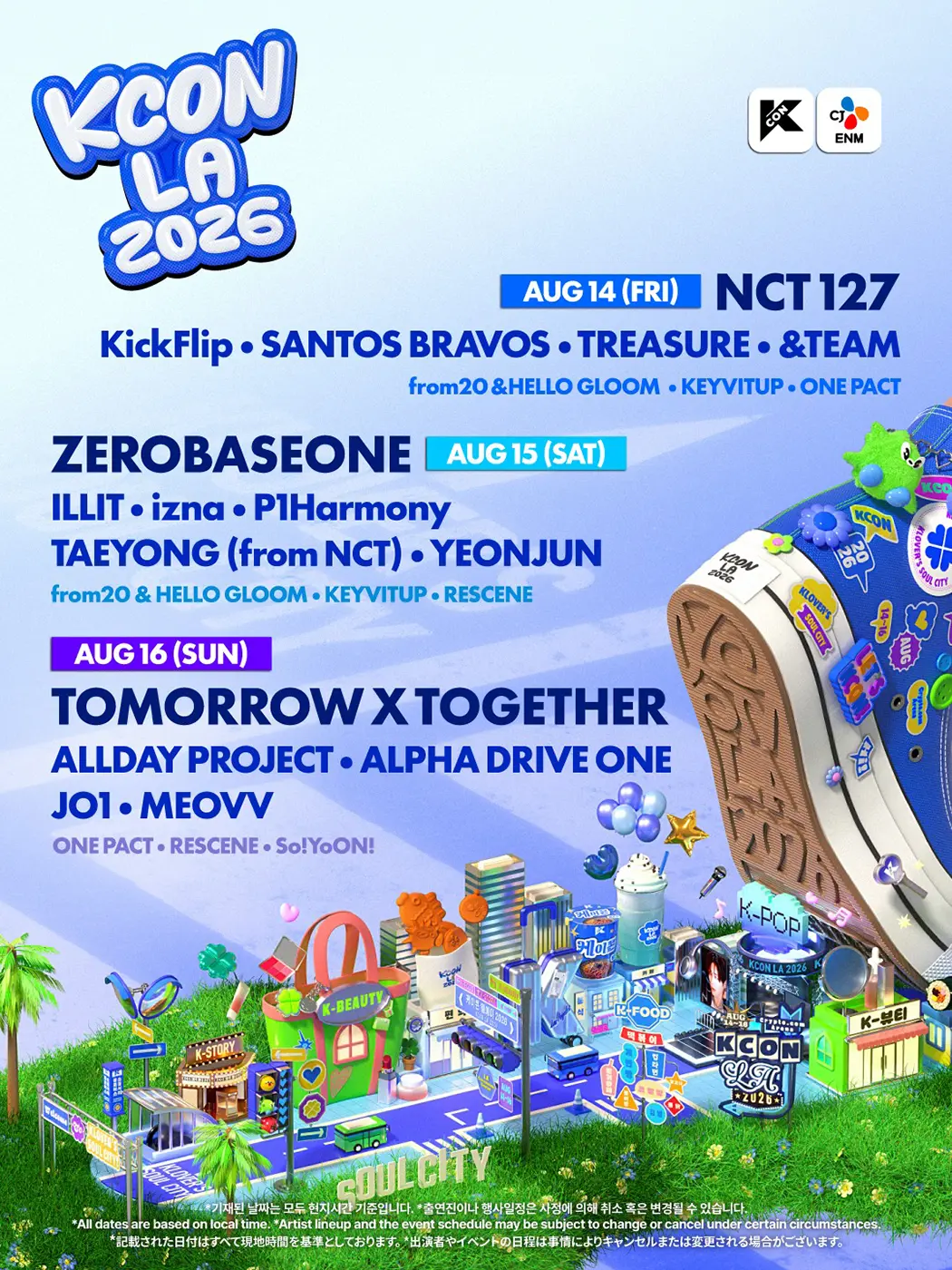 KCON LA 2026 Lineup KCON LA 2026 Lineup