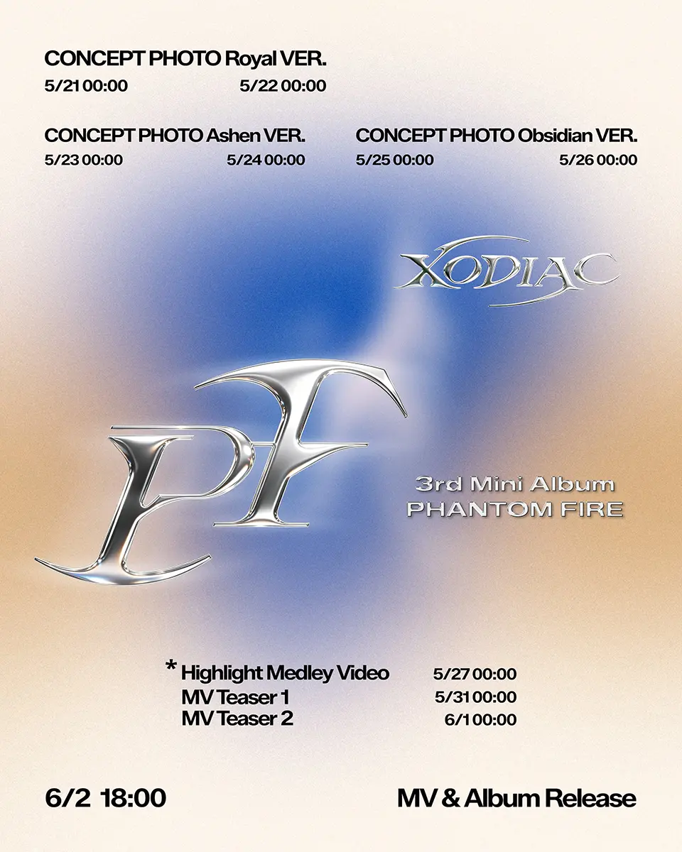 XODIAC PHANTOM FIRE Comeback Schedule XODIAC PHANTOM FIRE Comeback Schedule