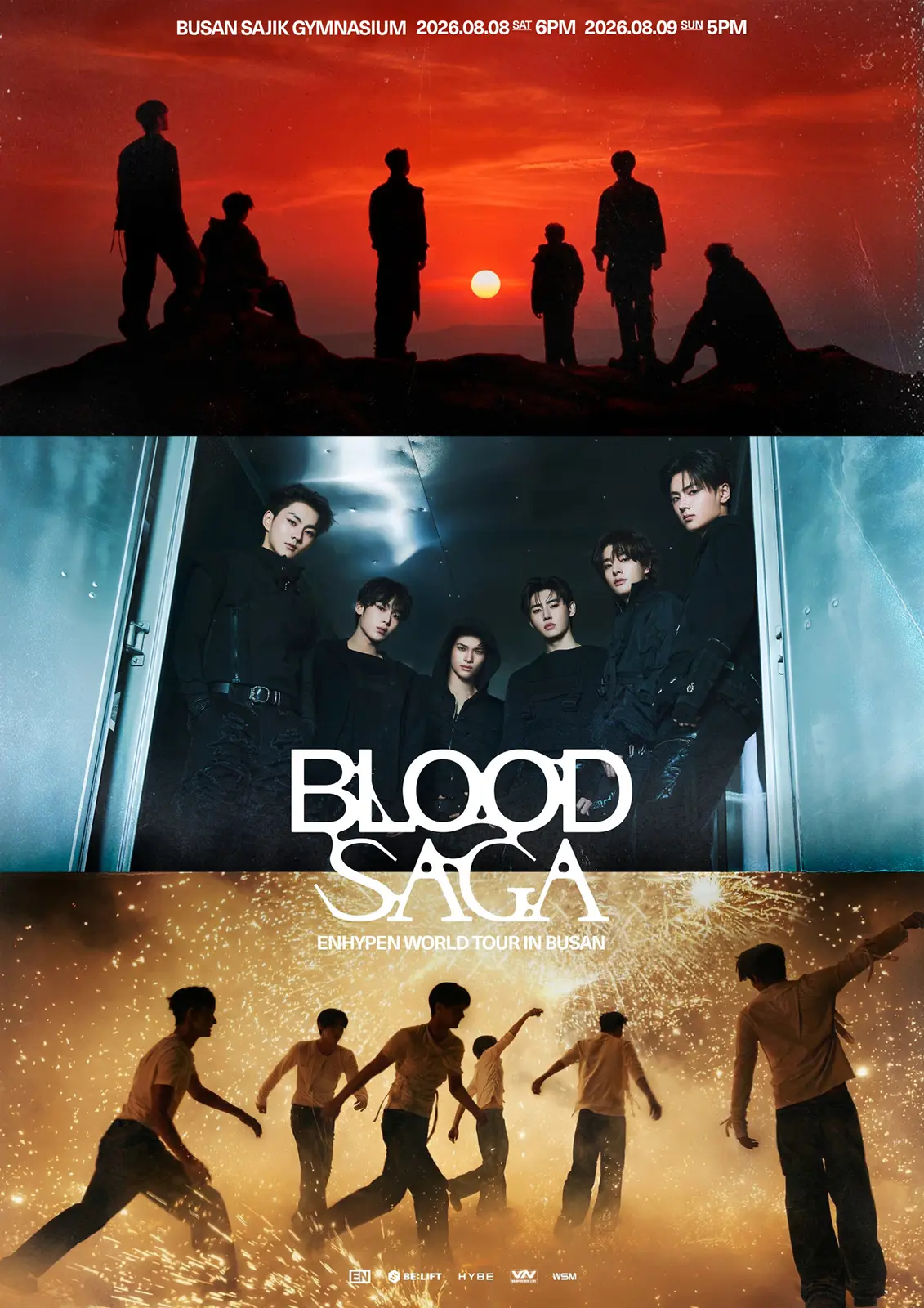 ENHYPEN World Tour BLOOD SAGA 2026 – Busan, South Korea ENHYPEN World Tour BLOOD SAGA 2026 – Busan, South Korea