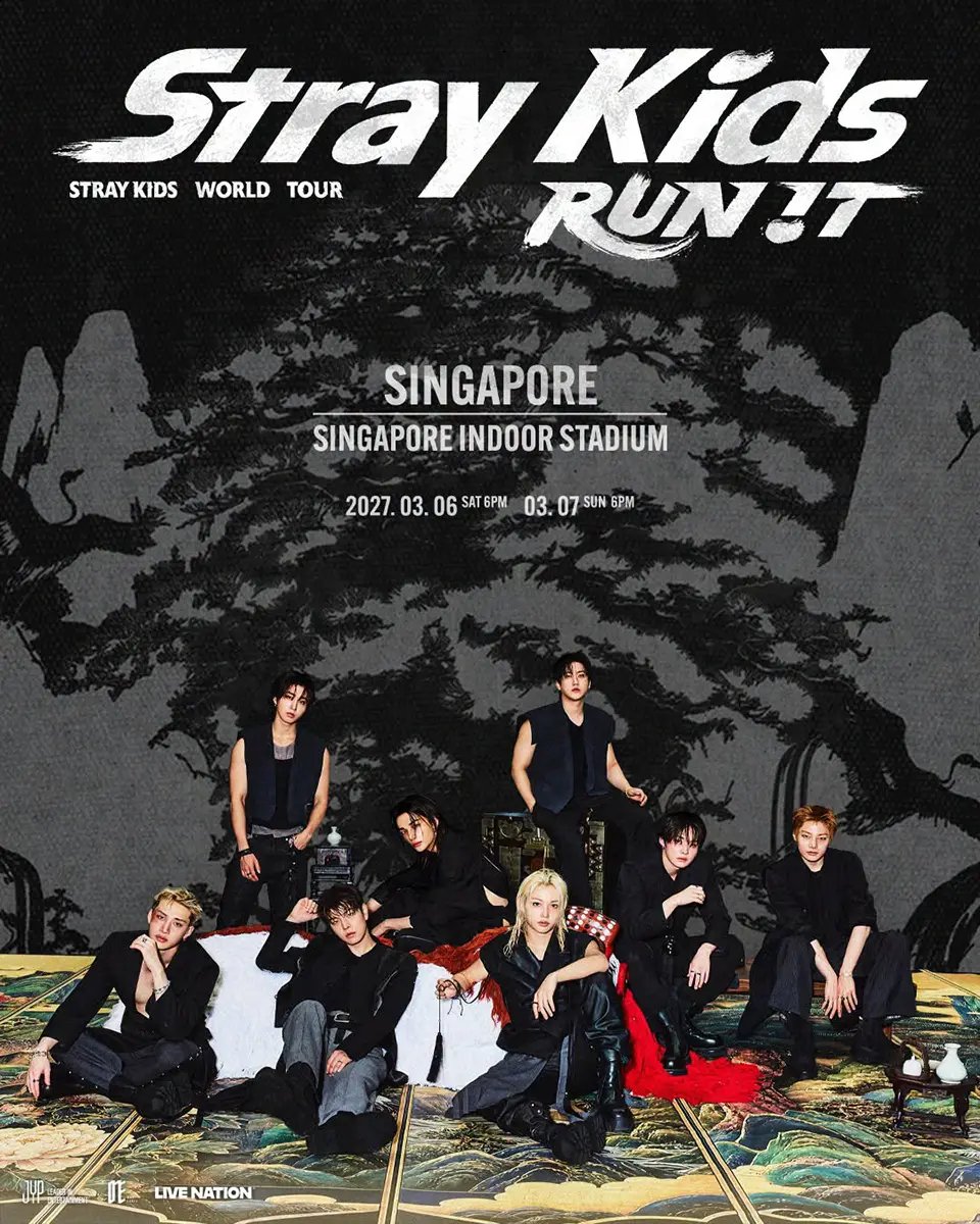 Stray Kids World Tour RUN IT 2026 2027 Singapore Stray Kids World Tour RUN IT 2026 2027 Singapore